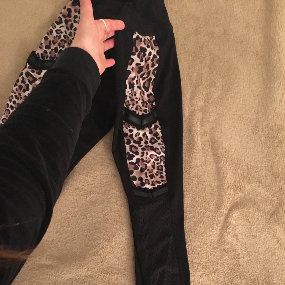 Black and Cheetah print leggings